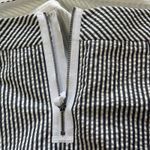 J.Crew NWT  Factory The Pencil Skirt Navy White Strip‎ 100% Cotton Size 4 Photo 8