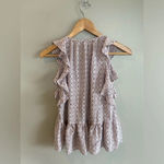 Madewell Women's Small 100% Silk Lily Ruffle Top in Echo Grid Blouse Tas… Photo 1