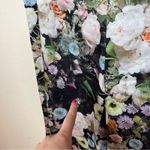 Adam Lippes  Collective floral high rise wide leg satin culottes pants 4 FLAWED Photo 7