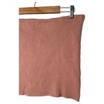 EXPRESS New  Top Womens XL Pink Strapless Knit Ribbed Cami Classic Dressy Cropped Photo 6