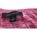 Ann Taylor  Red Pink Marled Ribbed Side Button Sweater sz M Photo 4