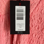 ASOS NEW Y.A.S BubbaTextured Mini Smock Dress with V-Neck and Long Back in Pink Photo 7