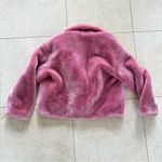 ZARA TRF NWOT Teddy Bear Pink Faux Fur Jacket Sz Small Photo 3