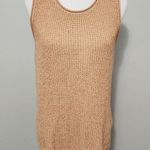 Marled By Reunited Apricot Scoopneck Sleeveless Knit Sweater Tank Size Medium Photo 0