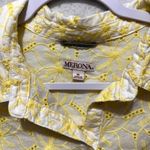 Merona Womens Tops Size XL Embroidered Eyelet Short Sleeve Popover Photo 2
