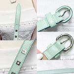 Proenza Schouler Authentic Mint Green Leather Women’s Waist Belt Photo 5