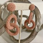 Blogger earrings‎ light pink beaded Photo 1