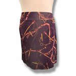 Vintage Y2K Talbots Equestrian Corduroy Mini Skirt Horse Bit Stirrup Print 14 Purple Photo 3