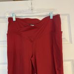 Fabletics  NWT Leggings MED PureLuxe High-Waisted Crossover Flare Holly Berry Red Photo 3