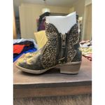 Circle G  Booties Size 5 Western Cut Outs Ankle Distressed‎ Black Cowgirl Rodeo Photo 1