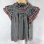 Ulla Johnson Arabel Flutter Sleeves Casual Top Size US 6 Eclipse Photo 12