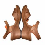 Ariat Brown Leather Wedge Sandals Shoes size 8.5 Photo 6