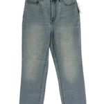 Lands' End NWT Lands’ End Women’s High Rise Straight Leg Ankle Jeans Light Wash Blue Size 6 Photo 0