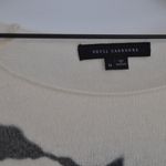 Skull Cashmere  100% Cashmere Tie Dye Pullover Sweater Ivory and Grey Women's M Photo 4