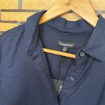 Needle & Cloth Navy Linen‎ Blend Button Down Shirt And Jogger Set Size XS Photo 2