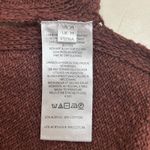 FP Beach  Sz M Textured Knit Coverup Tunic Dress Side Slit Boho Chocolate Brown Photo 5