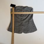 Revolve All The Ways Gray Strapless Button Front Bustier Top Size Small NWT Photo 3