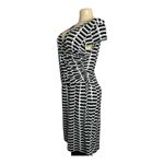 Evan Picone #846 Black Label by Evan-Picone Women's 14 Black and White Pattern Dress Photo 1