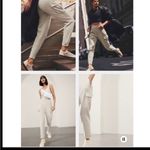 Athleta endless high rise cargo pants cream NWOT 10 Photo 3