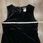 Vintage MOLLY MALLOY Dress 12 Velvet Velour Evening Sheath Maxi Black Whimsigoth Photo 7