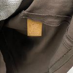 Chocolate Brown Linen Silk Blend Puff Sleeve Mini Dress Photo 15