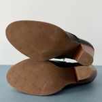 Jack Rogers  Kyle Black Leather Stacked Heel Booties Photo 6