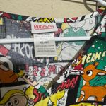 Women's Rudolph Scrub Top XL Cartoon Christmas Hermey the dentist Santa Frosty Orange Photo 2