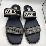 Steve Madden Navy Paris Slide Size 5.5 Photo 1
