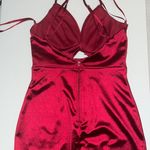 Red Satin Mini Dress Size XS Photo 3