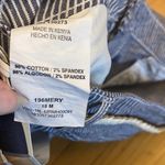 Riders By Lee Lee Riders denim shorts blue and white stripe+belt, Size 18 Photo 3