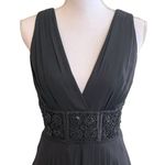 BCBG Paris Black Silk Beaded Sequin Dress Size 8 Whimsigoth Fairy Cocktail HOCO Photo 1