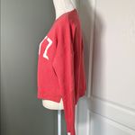 Show Me Your Mumu Spritz Sweater Coral Graphic Knit cropped sweater Medium Photo 3