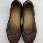 Tieks  Sz 8 Ballet Flat Rasberry Truffle Brown Metallic Leather By Gavrieli RARE Photo 6