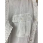 Liz Claiborne XXS White Button-Up Shirt Dress Photo 4