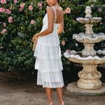 VICI  | At Last Crochet Lace Tiered Midi Dress Photo 3