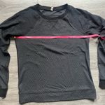 Lucy Quilted Charcoal Gray Activewear Athletic Yoga Sweatshirt Size M Size M Photo 6