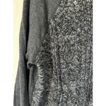 Garage hoodie womens size M grey blue knit front cowl neck Photo 2