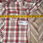 The North Face Womens M Plaid Long Sleeve Button Up Shirt Cream Red Outdoor Photo 8