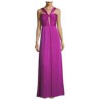 Jill Stuart   Halter Viola Gown Maxi Shift Dress Purple Hourglass Sleeveless Photo 7