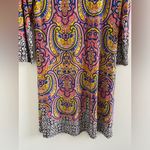 Reborn Multicolor Long Sleeve Midi Dress Size XL Pink Photo 4