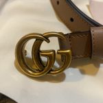 Gucci  Leather Belt with Double G Buckle Photo 2