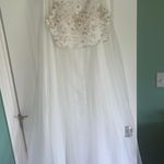 Sequin Hearts White Two Piece Prom Dress Photo 3