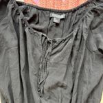 Forever 21 Peasant Blouse Romper with Shorts and 3/4 Sleeves Black Women's Size Small Photo 3