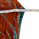 Young Fabulous and Broke YFB Sleeveless Rust Orange & Blue Maxi Dress Med Tie Dye Photo 10
