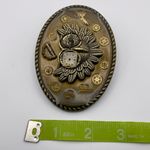 Steampunk Owl Elgin Watch Parts Bronze Belt Buckle Photo 6