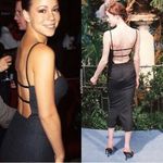 Dolce & Gabbana  1998 VINTAGE BACKLESS MIDI TWEED DRESS, Black, size IT40/ US4 Photo 0