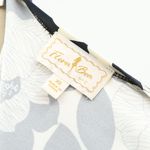 Flora Bea Rica Ivory Black Floral Wrap Sleeveless Dress XS Photo 5