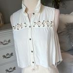 Forever 21 Off White  Crop Top Womens S Cutoff Shirt Photo 2