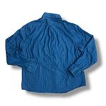 Ralph Lauren  Women’s Size L Dark Blue Long Sleeve Cotton Polka Dot Shirt Photo 3