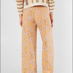 Billabong NWT Floral Yellow Wide-Leg Pants with Faux Wrap on Legs Photo 3